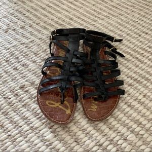 Sam Edelman Gilda gladiator sandals black size 8.5